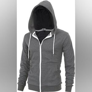 Delight men's basic gray hoodie XL